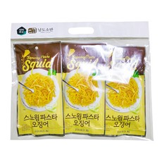 파스타오징어 반건조 CU 편의점 마른 안주 캠핑 버터오징어, 스노윙맛, 3개, 40g