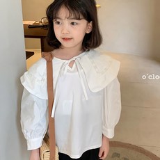 블라우스 여아 아동 유아 주니어 봄 프릴 나비