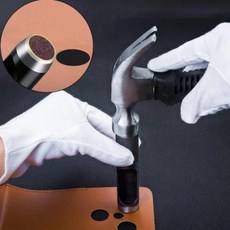 [팝잇미디어]가죽 펀칭기 벨트 구멍 뚫기 뚫는 기구 도구 홀 미니 공 펀치 원형 타공 허리띠 가방끈 종이 펀칭, 1개, 1mm