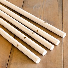 아이베란다 인디언텐트 전용 타공 목봉(20T) 길이(900mm), 미색,베이지, 소(길이800mm), 1개