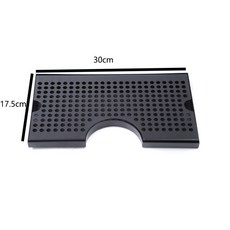 드립트레이 생맥 커피 홈카페 개수판, 1개, 원형 케이스 30x17.5x1.5cm 블랙