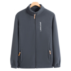 남성용 베이직 후리스 집업 점퍼 하이넥 플리스 기모 재킷 4J106