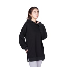 長連帽T緊身褲遮臀寬鬆純色女款大學T