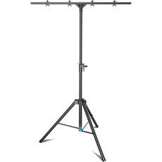 쿠페 DJ 조명 스탠드 T바 내구성 강한 삼각대 조절 가능 휴대용 무대 바 파티