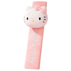 러블리 자동차 벨트 커버 차량꾸미기 DIY, 헬로키티(Hello Kitty)_핑크, 1개