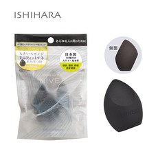 石原商店 IH UNIVEAU 柔軟親膚 乾濕兩用 打造精緻無瑕妝容, 1個, 美妝蛋1入