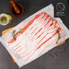 [데일리이츠] 프리미엄 대패 삼겹살 구이용 1kg, 2개