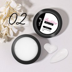 핑크/클리어/화이트 솔리드 빌더 젤 손톱용 하드 확장 네일 끈적이지 않는 3D 조각 Diy 폴리 아트, [08] GY053-02, 1개