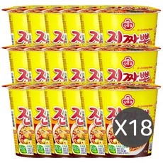 오뚜기 진짬뽕 미니컵 75g, 18개