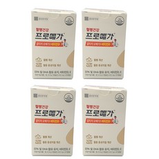 혈행건강 프로메가 알티지 오메가3 비타민D, 60정, 4개