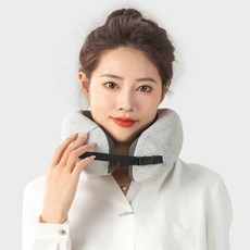 쑤니상점 메모리폼 여행 목베게 차량용목쿠션, 민트