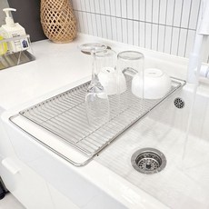 서울리빙 올스텐 304 길이조절 식기건조대 싱크플레이트