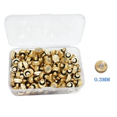 50개 황동 미스트 노즐 0.1-0.8mm 오리피스 파티오 시스템 및 실외 냉각 스레드, 06 0.3mm-50pcs