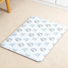 여름용 반려동물 쿨링 매트 고양이 강아지 냉방 침대, 1개, 화이트 샤크