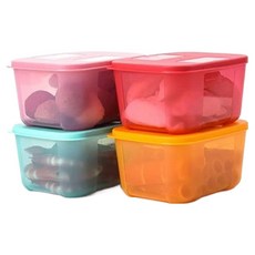 타파웨어 사각용기 밀폐용기 냉장고 냉동냉장용기 700ml, 1세트, 4개