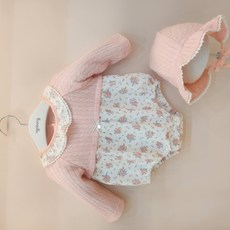 아가방 루루플라워바디수트세트(모자)(01T527555)