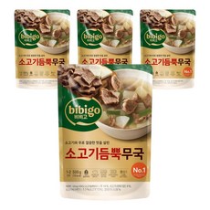 비비고 소고기듬뿍무국, 500g, 4개