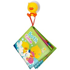 Bkids 滴滴鴨洗澡書 嬰幼兒防水柔軟沐浴玩具 附吸盤掛勾, 1個
