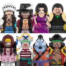 원피스(ONEPIECE) 해적왕 애니메이션 캐릭터 브릭미니피규어 컬렉션 취미/수집/장식/컬렉션용 커스텀 호환 블록피규어 8종 시리즈 VER.04, 1개, OPC-0409. 원피스 8종 세트 VER.04(로켓)