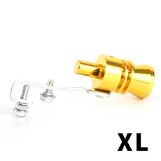 차량용 터보 머플러 범용 사운드 시뮬레이터 S/M/L/XL 수리 장치 배기 파이프 휘슬, 05 Gold XL