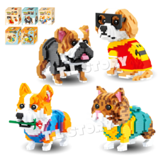 강아지 나노 블럭 장난감 댕댕이 조립블록 마이펫 만들기 실내놀이 어린이 답례품 선물, 래브라도