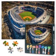 해외 TUMOVO 성인용 퍼즐 1000피스 시애틀 매리너스 스타디움 Safeco 필드 직소 교육용 재미있는 게임 또는 장로 친구를 위한 장난감 50.8 x 68.6cm20 27, 아트워크-31.