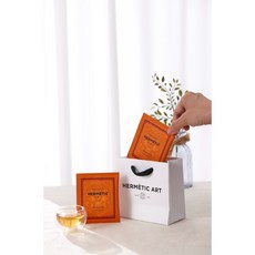 에르메틱 아트 오렌지 파티 프리미엄 블렌드 무설탕 티 3티백, 1박스, 3개입