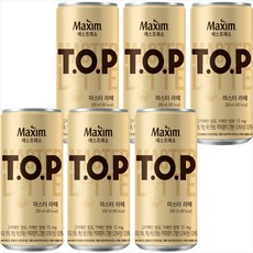 티오피 마스터 라떼 캔, 200ml, 6개