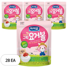 아이얌 그릭요거볼, 28개, 딸기맛, 20g