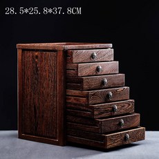 普洱茶盒 茶餅收納盒 多層茶倉 茶具配件 撬茶盤 分茶盤 賞茶盤, 雞翅木普洱茶盒（7層）, 1個