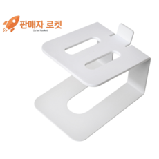 캔스톤 북쉘프 스피커 스탠드 받침대 ST-10 화이트 낱개 1P, 1개, 낱개상품