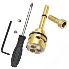 MATERIG 3가지 설정 다이버터 카트리지 교체 RP51918 샤워 다이버터 수리 키트 R11000 R22000 수도꼭지 밸브와 호환 1-공유 위치 2 개별 포지션 황동, RP71718 교체