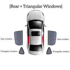 Tucson NX4 자동차 차양 앞 유리창 마그네틱 메쉬 커튼 후면 창 썬 바이저 그늘, ar Triangular