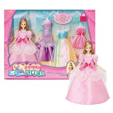 공주미미의 드레스코디 세트 인형놀이, 1개, 혼합색상