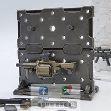 模型綠洲 格納庫 場景 迷你武裝 鋼彈 六角機牙 戰鎚40K, 深灰-強化版DP,簡配組 (單件組), 1個