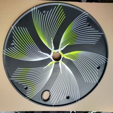 XDS喜德盛AD300死飛自行車700C封盤封閉輪組 配黑螺絲更酷炫 提升騎行速度與個性風格, 61釐米黑六葉風車, 1個