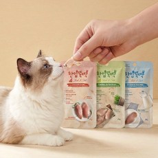 펫토리아 한입뚝딱 고양이 촉촉 순살 닭가슴살 간식 대용량 콤보, 50개, 22g, 혼합맛(오리지널/산양유/캣그라스)