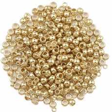 누름볼 (고정볼) 2mm / 2.5mm - 악세사리 부자재, 2mm 골드 200p, 1개