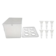 수경재배 시스템 상자 DIY 급수 실내 도구 식물 허브 정원 용기, 05 1pcs White