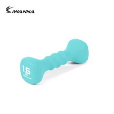 아이워너 네오프렌 사각 아령, 1.5kg, 1개