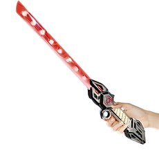 雷鳴刀刃光劍 升級版 兒童玩具, 黑柄六色燈光, 1個