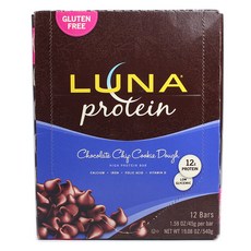 CLIF 無麩質蛋白營養棒, 巧克力曲奇麵團, 45克