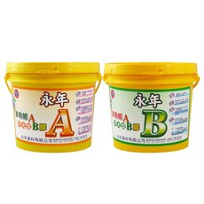 漆寶 永年 AB膠 3公斤+3公斤組, 綠色, 3kg, 1套