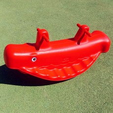 시소 시소놀이 미니시소 토끼 목마 고래 오리배 감각 교구, 1개, 9. 웨일 레드