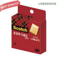 로렌하임 3M 스카치 강력 투명테이프 리필 SH1225R 12mm 25m 1개입 학생문구템, 1