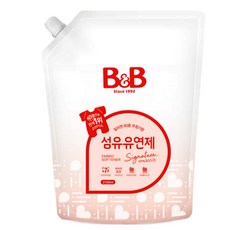 비앤비 섬유유연제 자스민 앤 로즈 리필, 2.1L, 1개