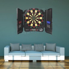 전자 다트판 실내 게임 자동 보드 술집 채점 다트핀 복불복 룰렛판, B.  12개의 다트 + 50개의 다트 헤드