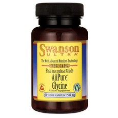 SWANSON 斯旺森 Ultra AjiPure甘胺酸素食膠囊 500mg, 60顆, 1罐