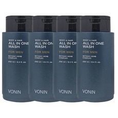 보닌 바디 앤 헤어 올인원 워시 250ml, 4개