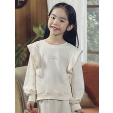 탑텐 TOPTEN MKE4TR2101 여아 라이트플리스 러플 스웨트셔츠 553936